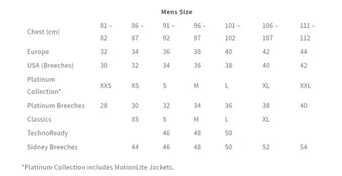 Alessandro Albanese Alessandro Albanese Sizing Charts chart 4
