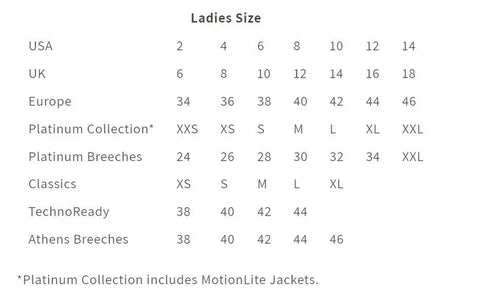 Alessandro Albanese Alessandro Albanese Sizing Charts chart 1