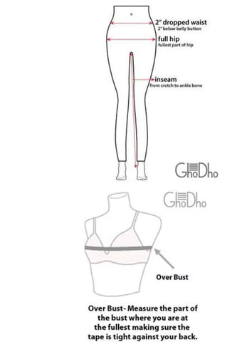 GhoDho GhoDho Sizing Charts chart 1